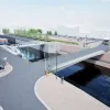 Simulatiebeeld van de nieuwe Bospoortbrug