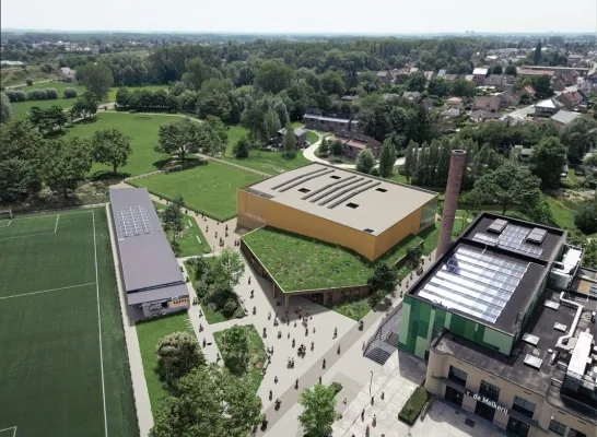 De bouw van de nieuwe sporthal in Zemst gaat van start