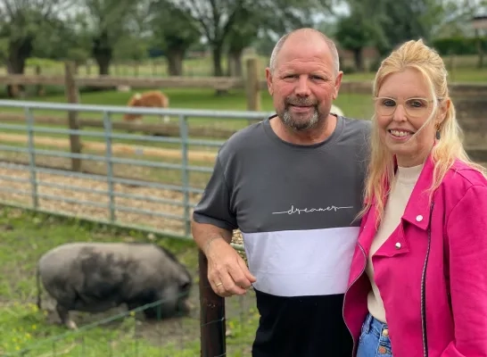 Johan en Christel van kijkboerderij Quarto Hoeve in Kester