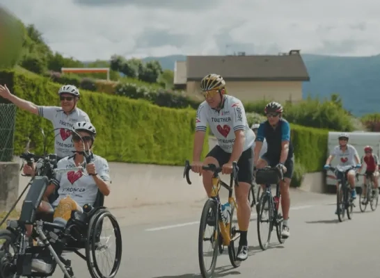 De fietsers van Together Stronger