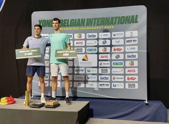 Carraggi is de eerste Belg die de Yonex Belgian International kan winnen.