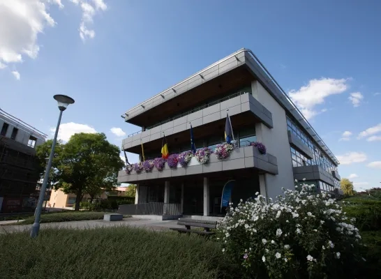 Het gemeentehuis van Machelen