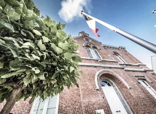 Het gemeentehuis van Merchtem