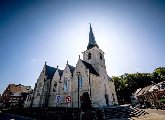 De kerk in het centrum van Meise