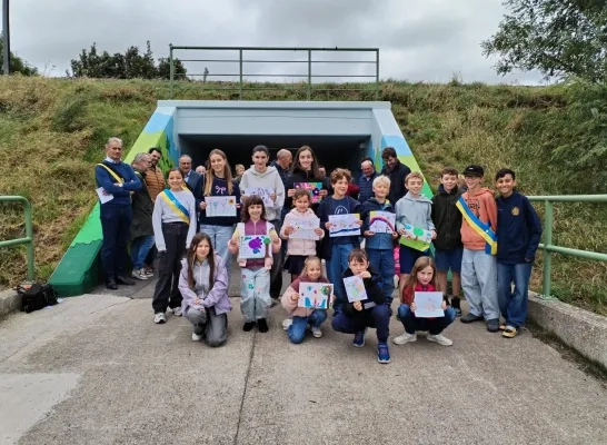 Fietstunnel Ramsdonk opgefleurd met kindertekeningen