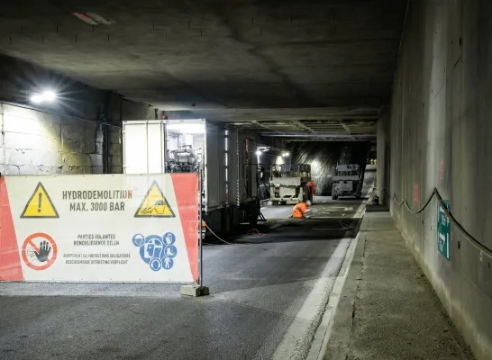 Werken in de Leonardtunnel