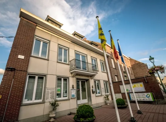 Het gemeentehuis van Galmaarden