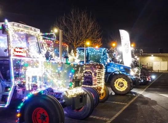 Lichtstoet tractorvrienden De Boerkes Affligem