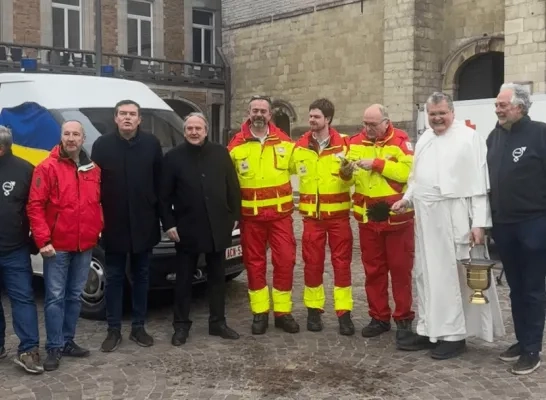 Vanuit Grimbergen vertrekt een 15de ambulance naar oorlogsgebied in Oekraïne