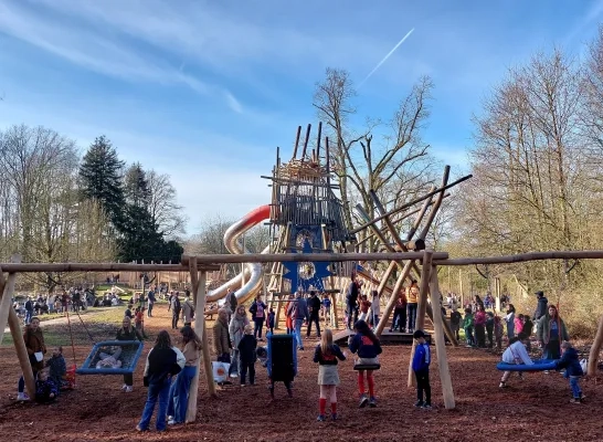 De speeltuin in het provinciedomein Huizingen