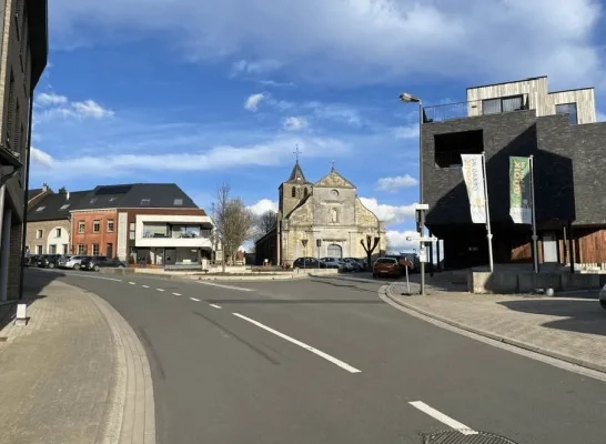 Dorpscentrum Gooik zonder zeilsculptuur