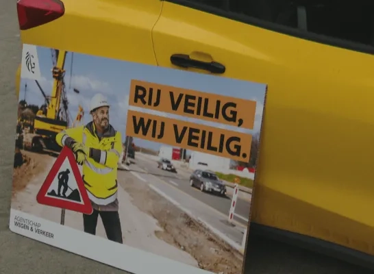 Campagnebeeld "Rij veilig, wij veilig"