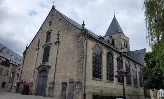 De kerk in Opwijk