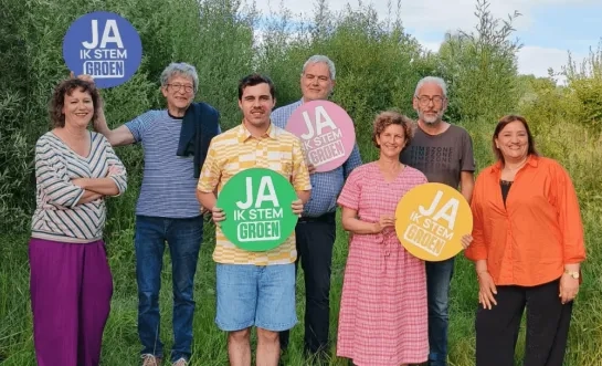 Lomme De Boeck en het team van Groen