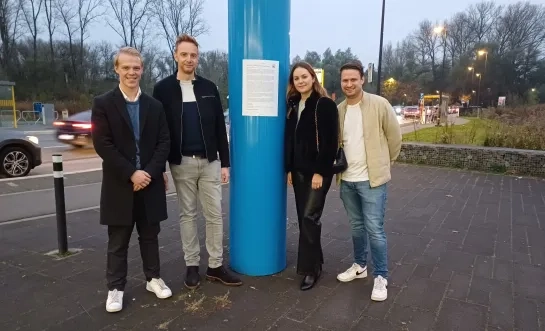 Jong cd&v Liedekerke bij het open brief aan de NMBS