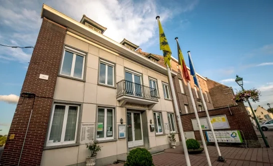 Het gemeentehuis van Galmaarden