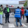 De vakbonden bij FedEx protesteren tegen de geplande ontslagen