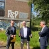 Vlaams minister Ben Weyts, VUB-rector Jan Danckaert en GO!-topman Koen Pelleriaux