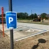 De nieuwe randparking aan de Suikerkaai in Halle