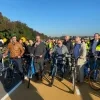 De nieuwe fietsbrug is maar liefst 710 meter lang