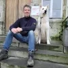 Erwin Ollivier en zijn hond Kasper